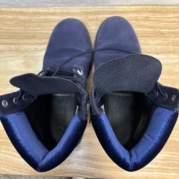 Timberland 6 In. Premium Boots Velvet Navy Nubuck Women’s Size 7 Blue TB0A1KC5 - Picture 14 of 16